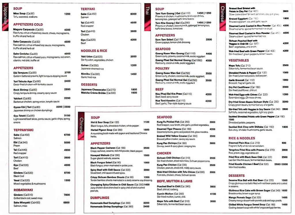 movenpick restaurant islamabad menu
