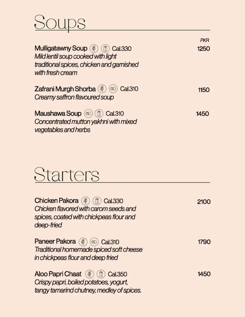 movenpick hotel islamabad menu